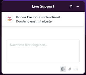 BoomCasino Live Chat