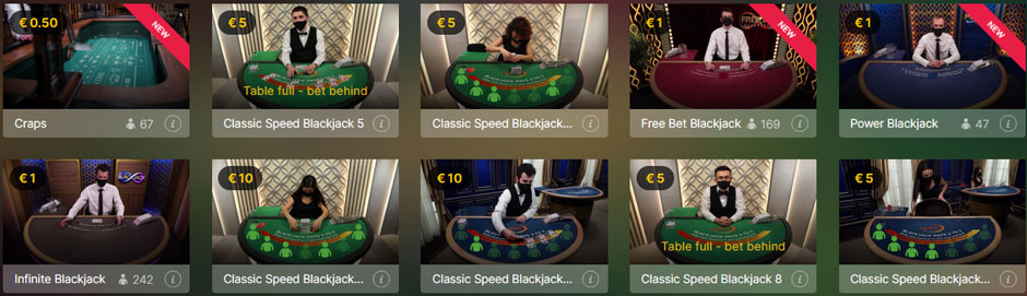 Casino Room Live Blackjack Vorschau