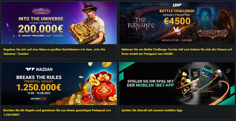 1Bet Promo Aktionen