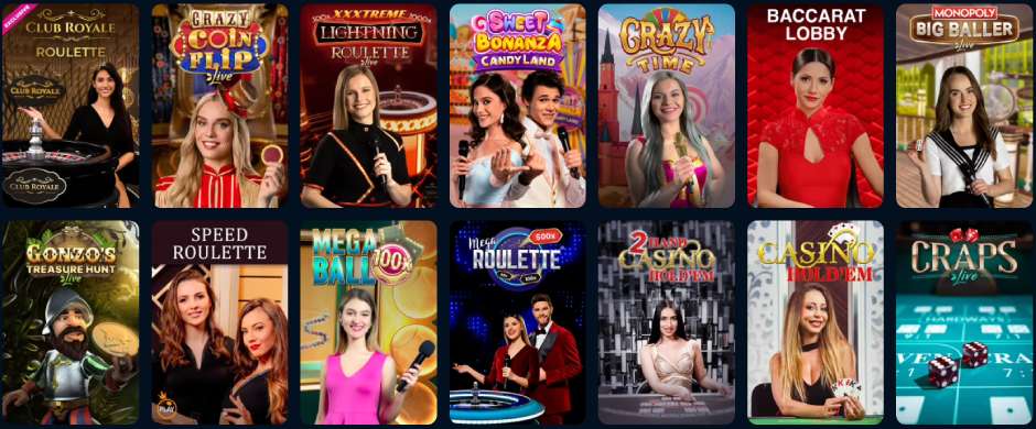 PlayZilla Live Casino Spiele