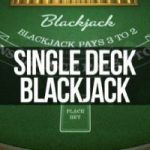 hotbet single deck blackjack logo