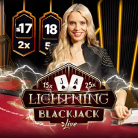 LuckyWins Lightning Blackjack Logo